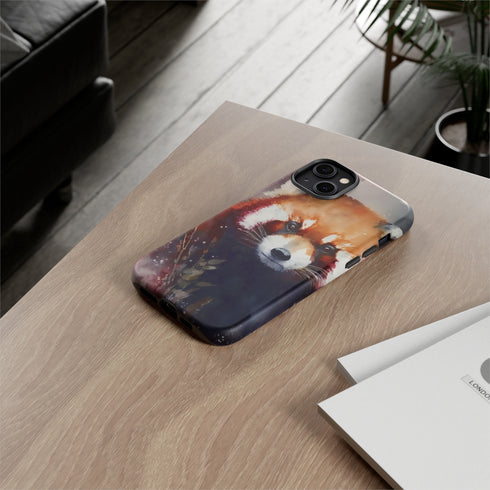 Red Panda in Watercolor - Impact Resistant Phone Case